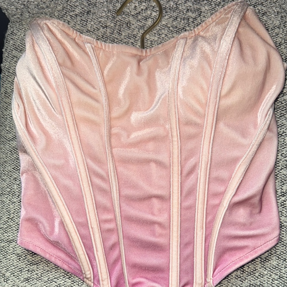 JLUXLABEL Blush Velvet Corset